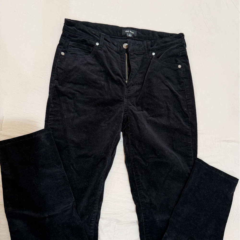 Well Worn Brand Midnight Black Straight Leg Jeans